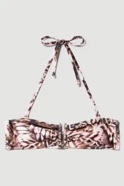 Best Sale ❤️ Karen Millen Butterfly Print Ruffle 👙 Bikini Top With Detachable Straps - multi 😍 12 Best Sale ❤️ Karen Millen Butterfly Print Ruffle 👙 Bikini Top With Detachable Straps - multi 😍 -Karen Millen Outlet store bkk08422 multi xl 3