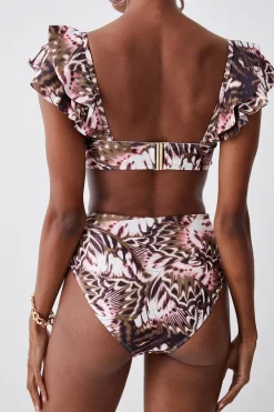 Best Sale ❤️ Karen Millen Butterfly Print Ruffle 👙 Bikini Top With Detachable Straps - multi 😍 13 Best Sale ❤️ Karen Millen Butterfly Print Ruffle 👙 Bikini Top With Detachable Straps - multi 😍 -Karen Millen Outlet store bkk08422 multi xl 4