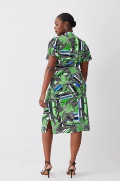 New 🔔 Karen Millen Plus Size Angel Sleeve Viscose Blend Jersey Midi 👗 Dress 😍 11 New 🔔 Karen Millen Plus Size Angel Sleeve Viscose Blend Jersey Midi 👗 Dress 😍 -Karen Millen Outlet store bkk08515 floral xl 2