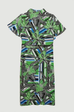 New 🔔 Karen Millen Plus Size Angel Sleeve Viscose Blend Jersey Midi 👗 Dress 😍 12 New 🔔 Karen Millen Plus Size Angel Sleeve Viscose Blend Jersey Midi 👗 Dress 😍 -Karen Millen Outlet store bkk08515 floral xl 3