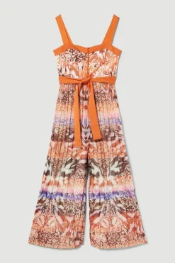 Brand new 🌟 Karen Millen Top Stitch Mixed Animal Woven Jumpsuit 🤩 -Karen Millen Outlet store bkk08536 animal xl 3