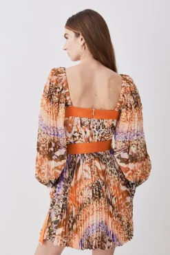 Flash Sale 🎁 Karen Millen Top Stitch Mixed Animal Woven Mini 👗 Dress 🥰 -Karen Millen Outlet store bkk08538 animal xl 2