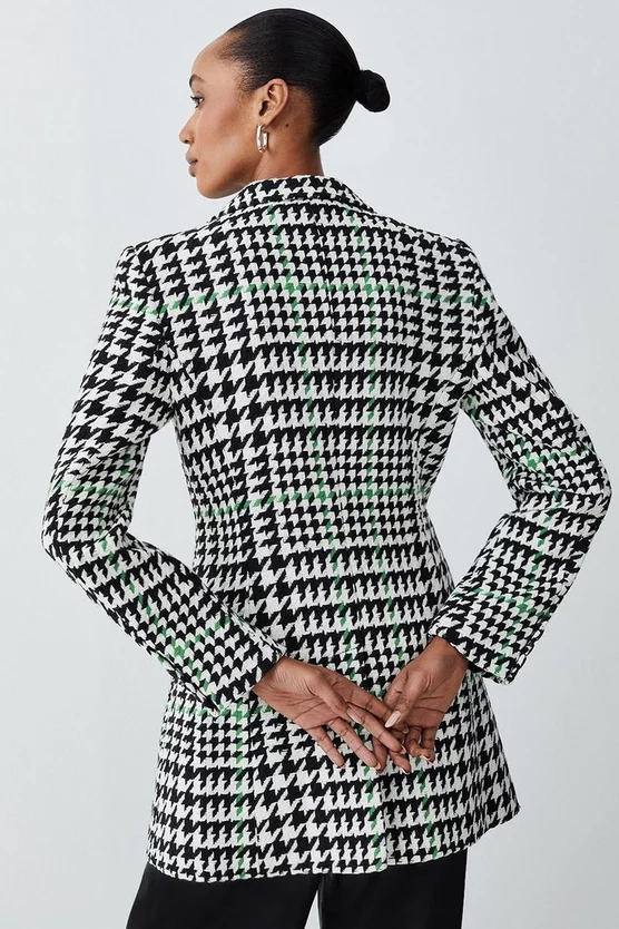 Deals 🎁 Karen Millen Italian Wool Mix Check Double Breast Short 🧥 Coat - multi 🤩 5 Deals 🎁 Karen Millen Italian Wool Mix Check Double Breast Short 🧥 Coat - multi 🤩 - Image 3