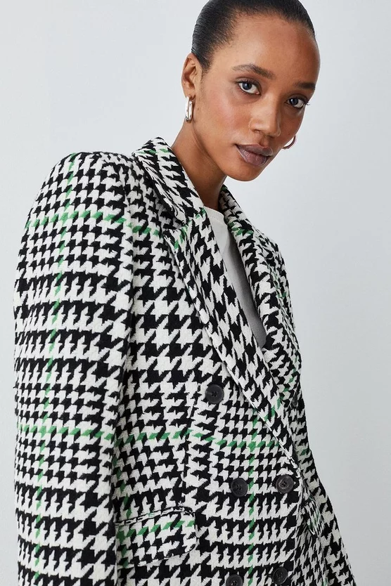 Deals 🎁 Karen Millen Italian Wool Mix Check Double Breast Short 🧥 Coat - multi 🤩 8 Deals 🎁 Karen Millen Italian Wool Mix Check Double Breast Short 🧥 Coat - multi 🤩 - Image 6