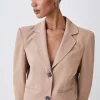 Promo ⭐ Karen Millen Soft Twill Tailored Crop Jacket - camel 👍 1 Promo ⭐ Karen Millen Soft Twill Tailored Crop Jacket - camel 👍 -Karen Millen Outlet store bkk08613 camel xl