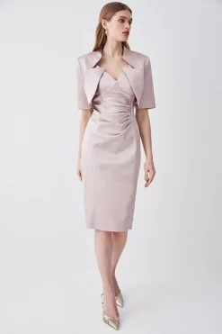 Coupon 👏 Karen Millen Italian Structured Satin Off The Shoulder Pencil Midi 👗 Dress ✔️ 13 Coupon 👏 Karen Millen Italian Structured Satin Off The Shoulder Pencil Midi 👗 Dress ✔️ -Karen Millen Outlet store bkk08622 blush xl 4