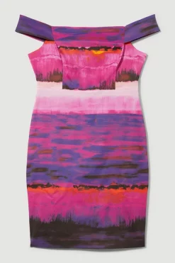 Cheap ✨ Karen Millen Plus Size Italian Signature Stretch Painternly Bardot Midi 👗 Dress - multi 😀 11 Cheap ✨ Karen Millen Plus Size Italian Signature Stretch Painternly Bardot Midi 👗 Dress - multi 😀 -Karen Millen Outlet store bkk08666 multi xl 3
