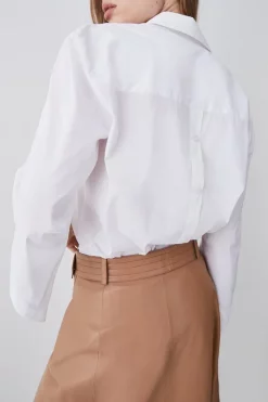 Wholesale 👏 Karen Millen Button Sleeve Detail Tailored 👕 Shirt - white ⌛ 10 Wholesale 👏 Karen Millen Button Sleeve Detail Tailored 👕 Shirt - white ⌛ -Karen Millen Outlet store bkk08716 white xl 2