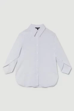 Wholesale 👏 Karen Millen Button Sleeve Detail Tailored 👕 Shirt - white ⌛ 11 Wholesale 👏 Karen Millen Button Sleeve Detail Tailored 👕 Shirt - white ⌛ -Karen Millen Outlet store bkk08716 white xl 3