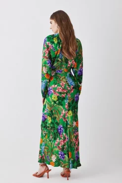 Buy ๐คฉ Karen Millen Spring Floral Batwing Midi ๐ Dress - โ๏ธ summer green ๐ฅ 10 Buy ๐คฉ Karen Millen Spring Floral Batwing Midi ๐ Dress - โ๏ธ summer green ๐ฅ -Karen Millen Outlet store bkk08872 summer20green xl 2
