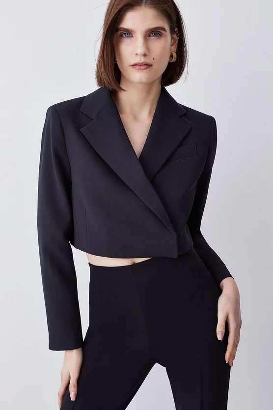 Best reviews of ⭐ Karen Millen Tailored Cropped Blazer 💯 3 Best reviews of ⭐ Karen Millen Tailored Cropped Blazer 💯