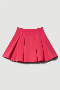 Flash Sale 👏 Karen Millen Tailored Pleated Full Mini 👗 Skirt - pink ⌛ -Karen Millen Outlet store bkk09125 pink xl 3