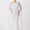 Cheap ๐ Karen Millen Petite Premium Embellished Caped Maxi ๐ Dress - ivory ๐ 1 Cheap ๐ Karen Millen Petite Premium Embellished Caped Maxi ๐ Dress - ivory ๐ -Karen Millen Outlet store bkk09251 ivory xl