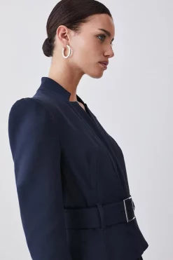 New โจ Karen Millen Petite Structured Crepe Forever Pleated Midi ๐ Dress ๐ฅ 15 New โจ Karen Millen Petite Structured Crepe Forever Pleated Midi ๐ Dress ๐ฅ -Karen Millen Outlet store bkk09272 navy xl 5