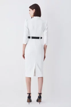 Cheap 🥰 Karen Millen Compact Stretch Belted Forever Belted Pencil Midi 👗 Dress - ivory 👍 10 Cheap 🥰 Karen Millen Compact Stretch Belted Forever Belted Pencil Midi 👗 Dress - ivory 👍 -Karen Millen Outlet store bkk09431 ivory xl 2