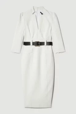 Cheap 🥰 Karen Millen Compact Stretch Belted Forever Belted Pencil Midi 👗 Dress - ivory 👍 11 Cheap 🥰 Karen Millen Compact Stretch Belted Forever Belted Pencil Midi 👗 Dress - ivory 👍 -Karen Millen Outlet store bkk09431 ivory xl 3