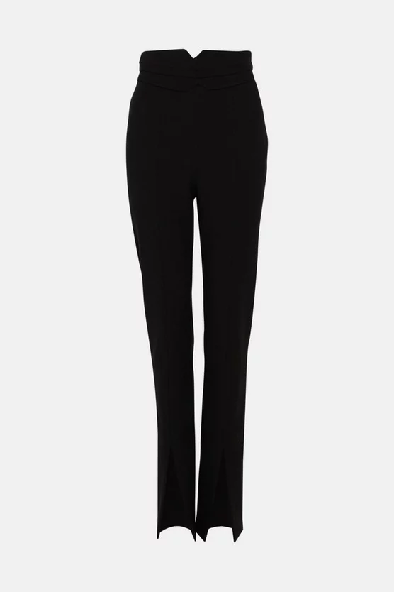 Promo ๐ Karen Millen Petite Compact Stretch High Rise Split Hem Trouser - black ๐ฅ 6 Promo ๐ Karen Millen Petite Compact Stretch High Rise Split Hem Trouser - black ๐ฅ - Image 4