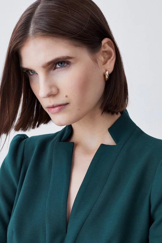 Best Sale 💯 Karen Millen Compact Stretch Forever Belt Jumpsuit - forest 👍 7 Best Sale 💯 Karen Millen Compact Stretch Forever Belt Jumpsuit - forest 👍 - Image 5