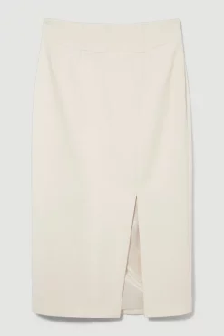 Best reviews of 🎁 Karen Millen Plus Size Compact Stretch Corset Seamed Midi 👗 Skirt - cream 👏 -Karen Millen Outlet store bkk09604 cream xl 3