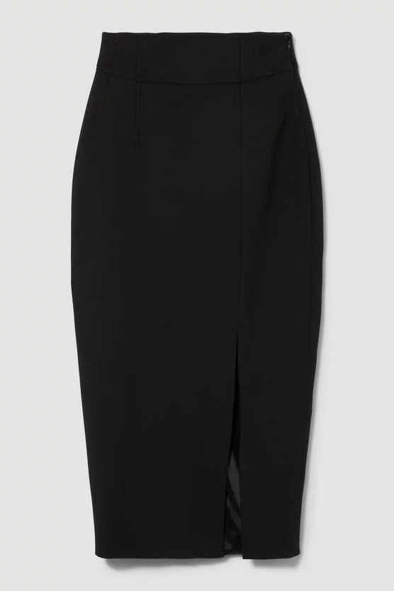 Cheap 🌟 Karen Millen Compact Stretch Corset Seamed Midiaxi 👗 Skirt 😉 5 Cheap 🌟 Karen Millen Compact Stretch Corset Seamed Midiaxi 👗 Skirt 😉 - Image 4