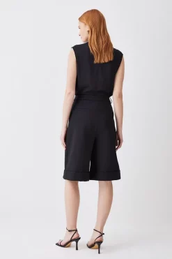 Best deal ๐คฉ Karen Millen Compact Stretch Turn Up Hem Tailored Walking Shorts ๐ 10 Best deal ๐คฉ Karen Millen Compact Stretch Turn Up Hem Tailored Walking Shorts ๐ -Karen Millen Outlet store bkk09649 black xl 2