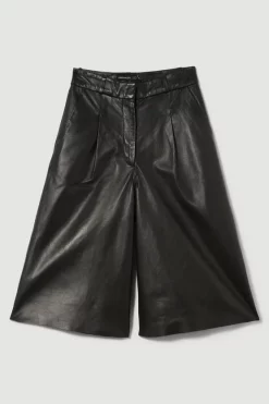 Flash Sale 😍 Karen Millen Leather Walking Short - black 😍 -Karen Millen Outlet store bkk09683 black xl 3