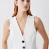 Wholesale โจ Karen Millen Clean Tailored Waistcoat ๐ฅ 2 Wholesale โจ Karen Millen Clean Tailored Waistcoat ๐ฅ -Karen Millen Outlet store bkk09698 cream xl