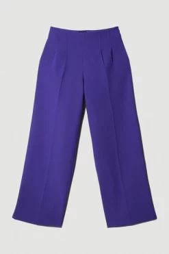 Cheapest 🔔 Karen Millen Petite Clean Tailored Darted Wide Leg Trouser - purple ⌛ -Karen Millen Outlet store bkk09700 purple xl 3