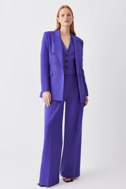 Best Sale 🎉 Karen Millen Petite Clean Tailored Double Breasted Blazer - purple ⌛ -Karen Millen Outlet store bkk09702 purple xl 5