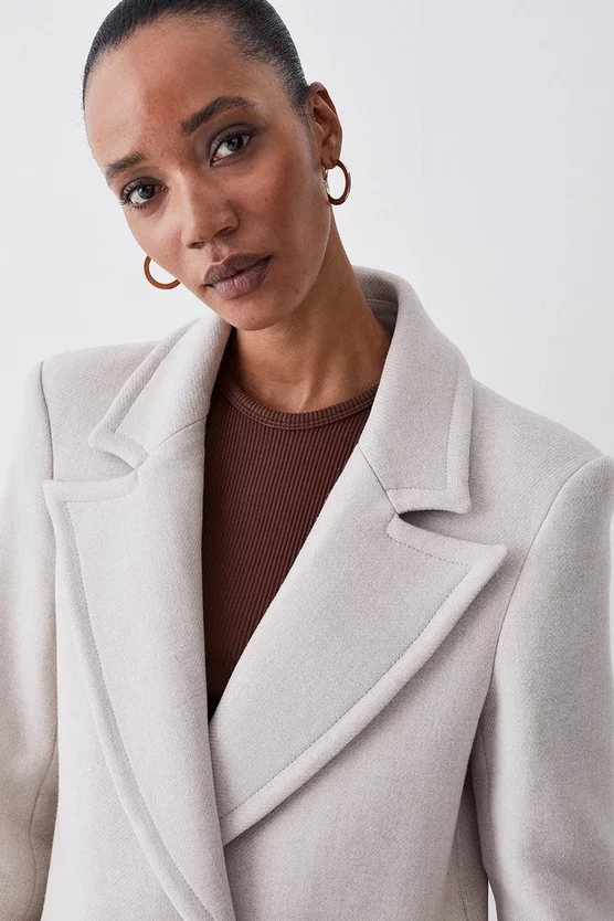 Discount 🧨 Karen Millen Petite Italian Wool Double Breasted 🧥 Coat - oatmeal 🥰 7 Discount 🧨 Karen Millen Petite Italian Wool Double Breasted 🧥 Coat - oatmeal 🥰 - Image 5