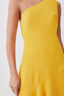 Best reviews of 😍 Karen Millen Petite One Shoulder Soft Tailored High Low 👗 Dress 🎁 -Karen Millen Outlet store bkk09861 marigold xl 4