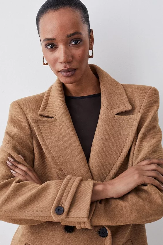 Flash Sale ๐งจ Karen Millen Italian Wool Double Breasted Maxi ๐งฅ Coat - camel ๐ 7 Flash Sale ๐งจ Karen Millen Italian Wool Double Breasted Maxi ๐งฅ Coat - camel ๐ - Image 5