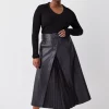 Deals ✨ Karen Millen Plus Size Leather Belted Pleat Detail Midi 👗 Skirt - black 👍 1 Deals ✨ Karen Millen Plus Size Leather Belted Pleat Detail Midi 👗 Skirt - black 👍 -Karen Millen Outlet store bkk10141 black xl