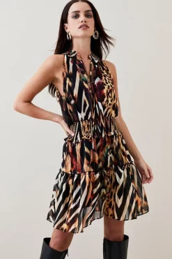 Flash Sale โค๏ธ Karen Millen Animal Shirred Halter Woven Mini ๐ Dress ๐งจ 11 Flash Sale โค๏ธ Karen Millen Animal Shirred Halter Woven Mini ๐ Dress ๐งจ -Karen Millen Outlet store womens animal animal shirred halter woven mini dress
