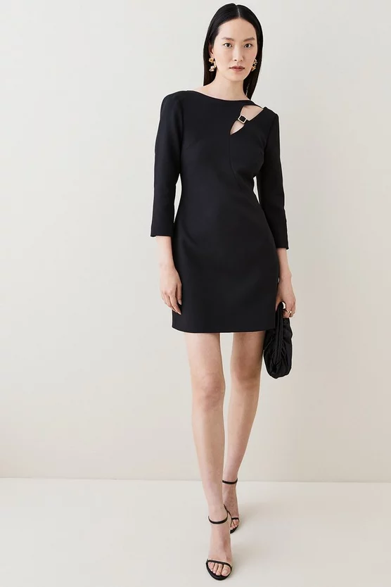 Brand new ๐ Karen Millen Compact Stretch Chain Detail Mini ๐ Dress ๐คฉ 10 Brand new ๐ Karen Millen Compact Stretch Chain Detail Mini ๐ Dress ๐คฉ - Image 8