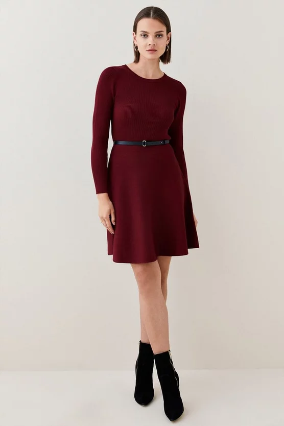 New ๐ Karen Millen Crew Neck Knitted Skater Mini ๐ Dress ๐ฅ 8 New ๐ Karen Millen Crew Neck Knitted Skater Mini ๐ Dress ๐ฅ - Image 6