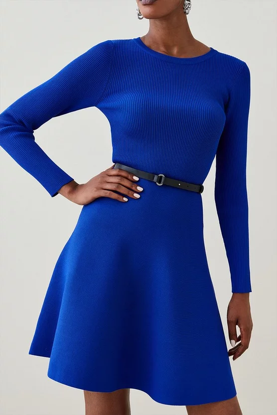 New ๐ Karen Millen Crew Neck Knitted Skater Mini ๐ Dress ๐ฅ 10 New ๐ Karen Millen Crew Neck Knitted Skater Mini ๐ Dress ๐ฅ - Image 8