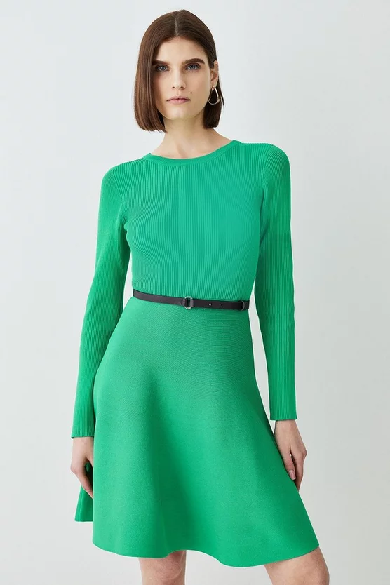 New ๐ Karen Millen Crew Neck Knitted Skater Mini ๐ Dress ๐ฅ 11 New ๐ Karen Millen Crew Neck Knitted Skater Mini ๐ Dress ๐ฅ - Image 9