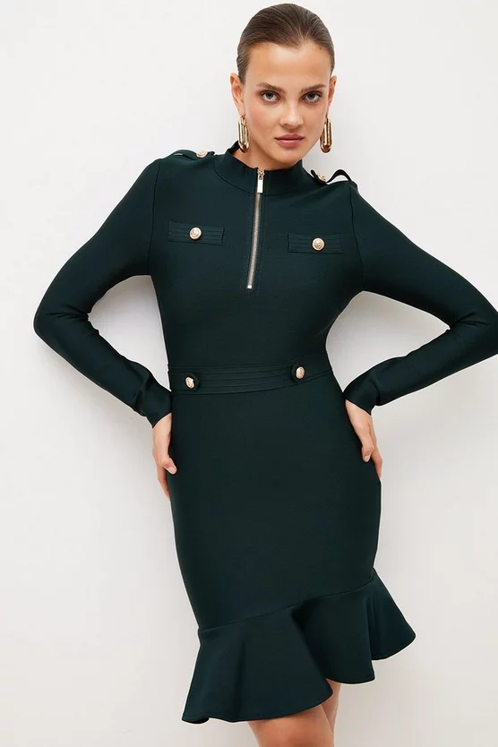 Brand new 🎁 Karen Millen Bandage Knit Flippy Mini 👗 Dress In Recycled Yarn 🤩 7 Brand new 🎁 Karen Millen Bandage Knit Flippy Mini 👗 Dress In Recycled Yarn 🤩 - Image 5