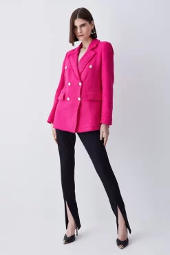 Hot Sale ๐ Karen Millen Boucle Longline Double Breasted Tailored Blazer ๐ 13 Hot Sale ๐ Karen Millen Boucle Longline Double Breasted Tailored Blazer ๐ -Karen Millen Outlet store womens black boucle longline double breasted tailored blazer