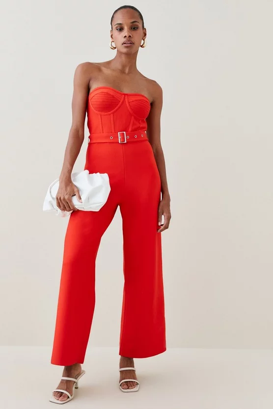 Discount ๐งจ Karen Millen Bustier Bandage Knit Wide Leg Jumpsuit ๐ฅ 8 Discount ๐งจ Karen Millen Bustier Bandage Knit Wide Leg Jumpsuit ๐ฅ - Image 6