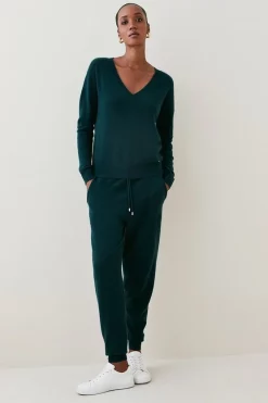 Brand new ✔️ Karen Millen Cashmere Knitted Jogger ❤️ 17 Brand new ✔️ Karen Millen Cashmere Knitted Jogger ❤️ -Karen Millen Outlet store womens black cashmere knitted jogger 2