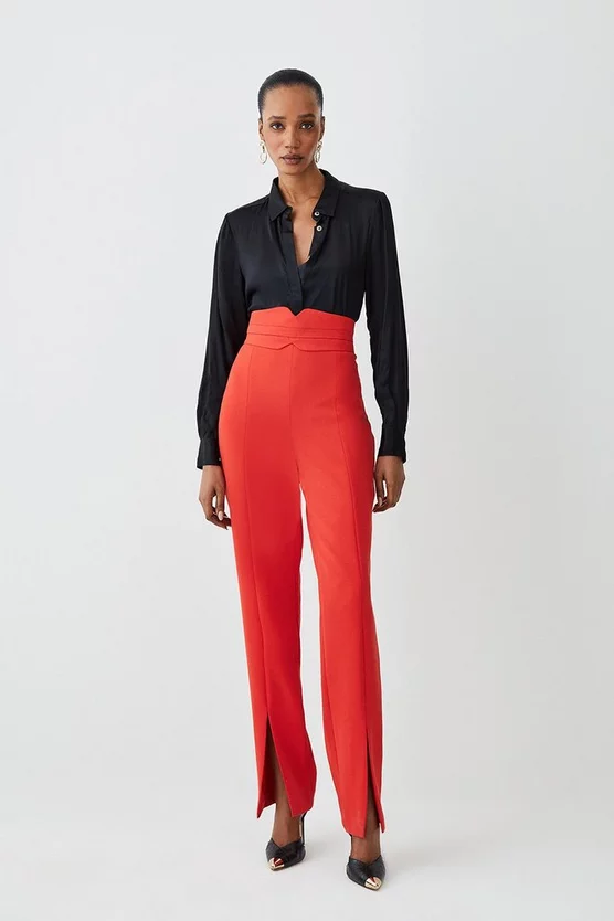 Cheap 🔥 Karen Millen Compact Stretch High Rise Split Hem Trouser ❤️ 10 Cheap 🔥 Karen Millen Compact Stretch High Rise Split Hem Trouser ❤️ - Image 8