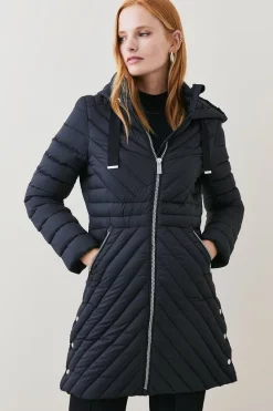 Wholesale 😉 Karen Millen Down Filled Puffer Packable Midi 🧥 Coat 🥰 17 Wholesale 😉 Karen Millen Down Filled Puffer Packable Midi 🧥 Coat 🥰 -Karen Millen Outlet store womens black down filled puffer packable midi coat 2