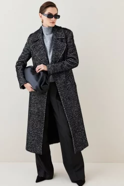 Deals 😀 Karen Millen Italian Herringbone Wool Belted Trench 🧥 Coat ✔️ 17 Deals 😀 Karen Millen Italian Herringbone Wool Belted Trench 🧥 Coat ✔️ -Karen Millen Outlet store womens black italian herringbone wool belted trench coat 1 1
