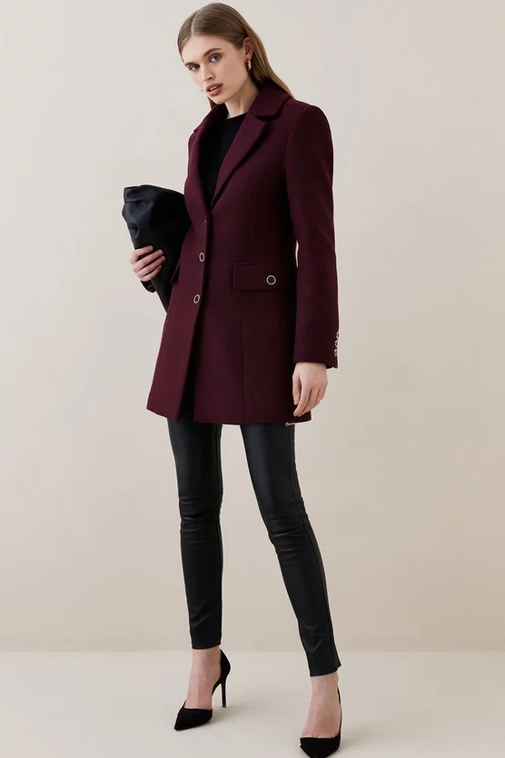 Best deal 🌟 Karen Millen Italian Wool Mix Short Formal 🧥 Coat 👏 9 Best deal 🌟 Karen Millen Italian Wool Mix Short Formal 🧥 Coat 👏 - Image 7