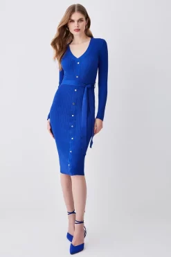 Cheapest 🥰 Karen Millen Knitted Ribbed Midi 👗 Dress ✔️ 17 Cheapest 🥰 Karen Millen Knitted Ribbed Midi 👗 Dress ✔️ -Karen Millen Outlet store womens black knitted ribbed midi dress 1