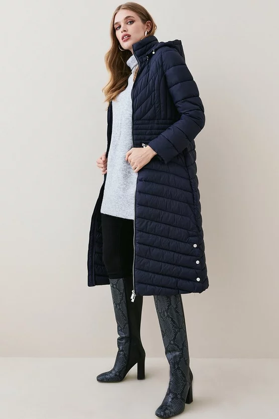 Hot Sale 🤩 Karen Millen Lightweight Puffer Packable Longline 🧥 Coat ✔️ 8 Hot Sale 🤩 Karen Millen Lightweight Puffer Packable Longline 🧥 Coat ✔️ - Image 6