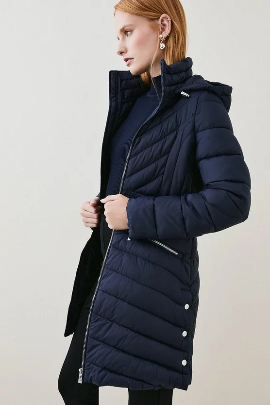 Cheap 😉 Karen Millen Lightweight Puffer Packable Midi 🧥 Coat 🛒 9 Cheap 😉 Karen Millen Lightweight Puffer Packable Midi 🧥 Coat 🛒 - Image 7