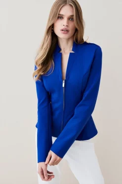 Top 10 โค๏ธ Karen Millen Military Zip Front Ponte Jersey Blazer ๐ 17 Top 10 โค๏ธ Karen Millen Military Zip Front Ponte Jersey Blazer ๐ -Karen Millen Outlet store womens black military zip front ponte jersey blazer 1